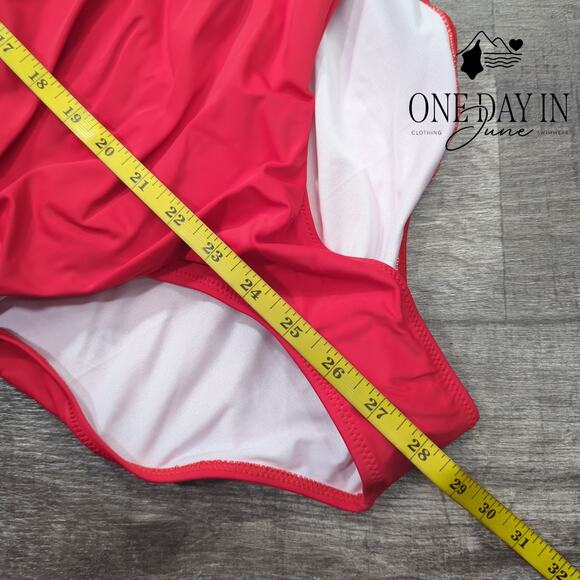 Aleumdr Twist Front Halter One Piece Swimsuit Size S - Picture 3 of 4